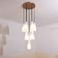 White Porcelain Round Chandelier D18