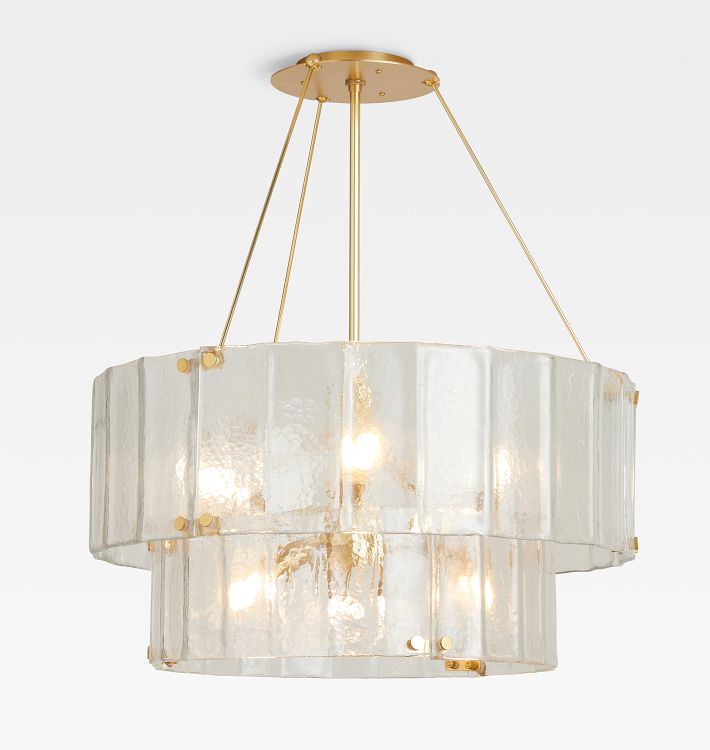 Willamette 32" Double Tier Crystal Chandelier-Momo Lighting