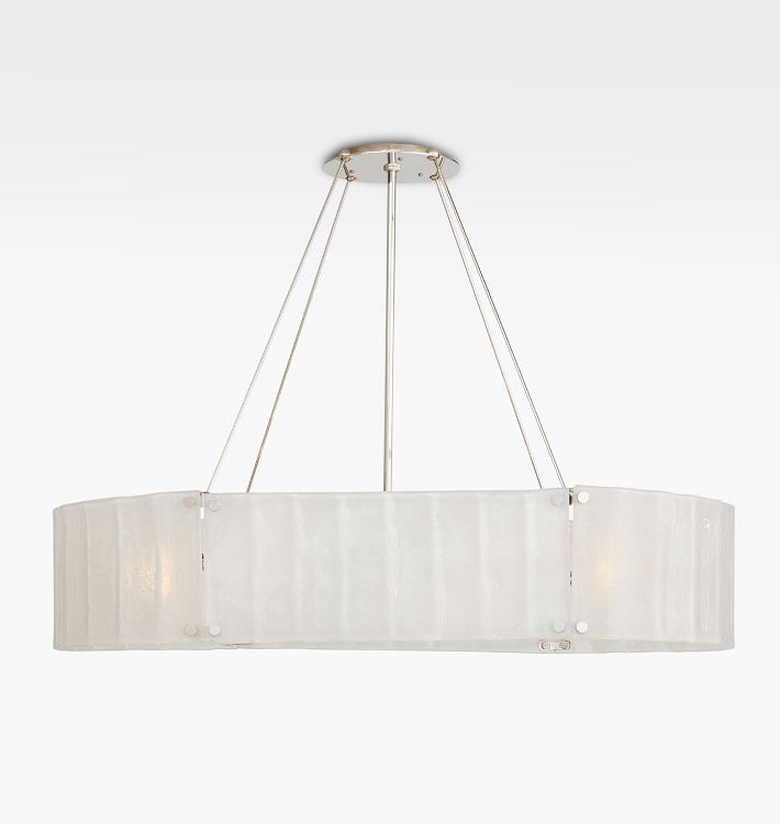 Willamette Glass Linear Chandelier 48''-Momo Lighting
