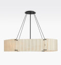 Willamette Glass Linear Chandelier 48''-Momo Lighting