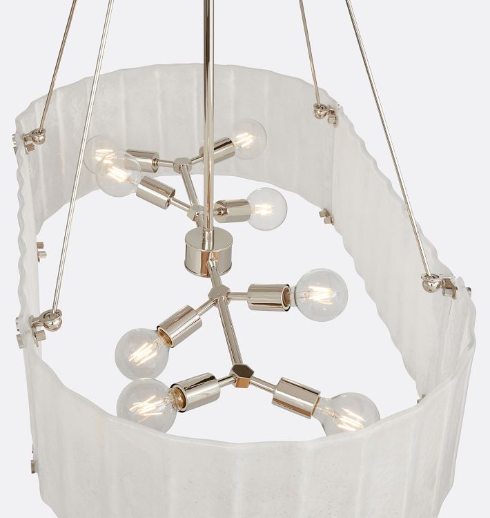 Willamette Glass Linear Chandelier 48''-Momo Lighting