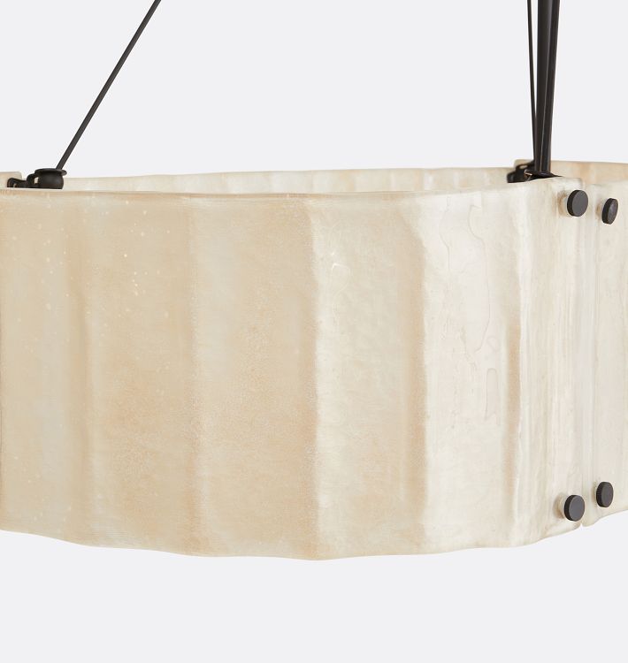 Willamette Glass Linear Chandelier 48''-Momo Lighting