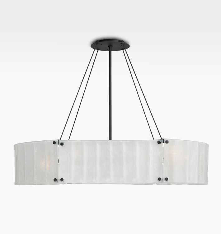 Willamette Glass Linear Chandelier 48''-Momo Lighting