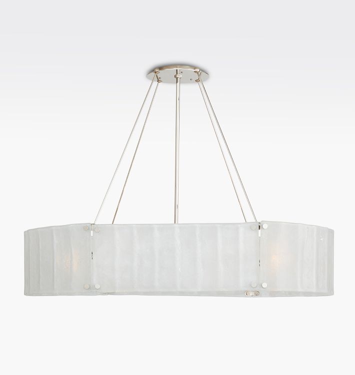 Willamette Glass Linear Chandelier 48''-Momo Lighting