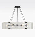 Willamette Glass Linear Chandelier 48''-Momo Lighting