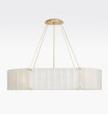 Willamette Glass Linear Chandelier 48''-Momo Lighting