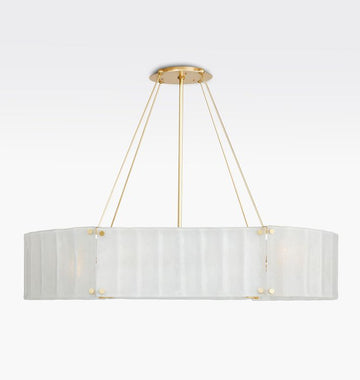 Willamette Glass Linear Chandelier 48''-Momo Lighting