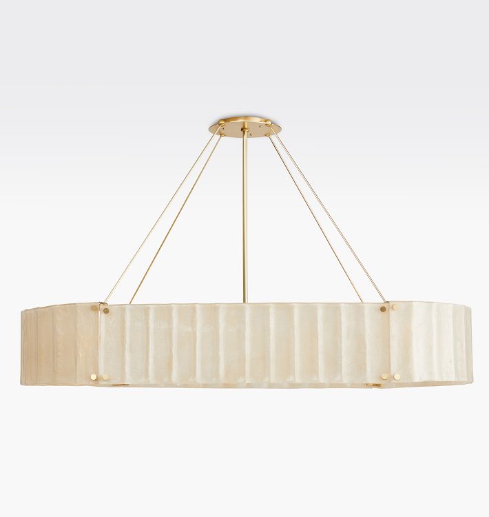 Willamette Glass Linear Chandelier 60''-Momo Lighting