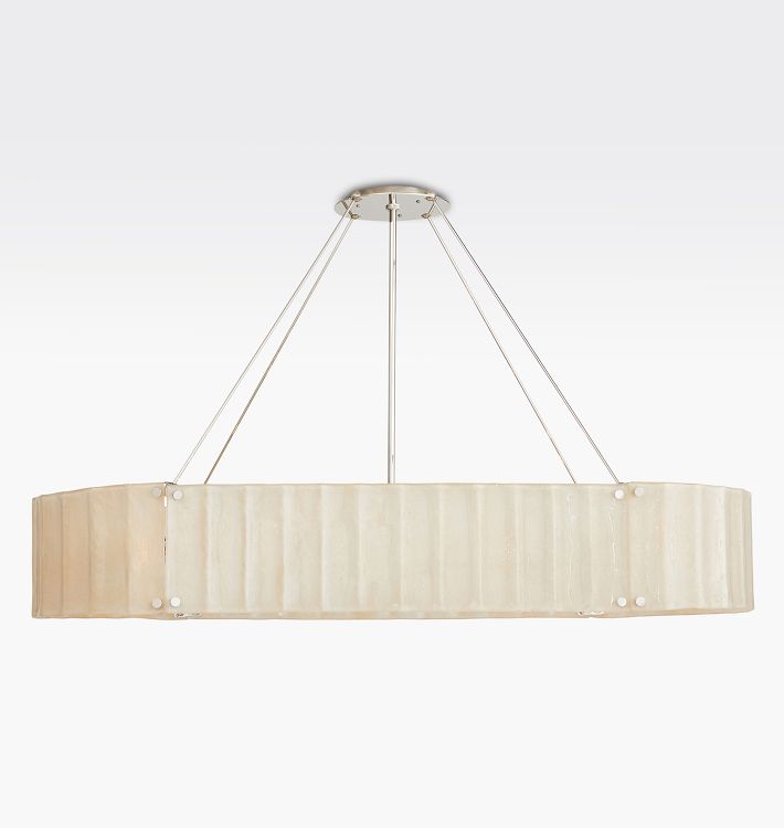 Willamette Glass Linear Chandelier 60''-Momo Lighting