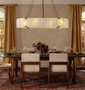 Willamette Glass Linear Chandelier 60''-Momo Lighting