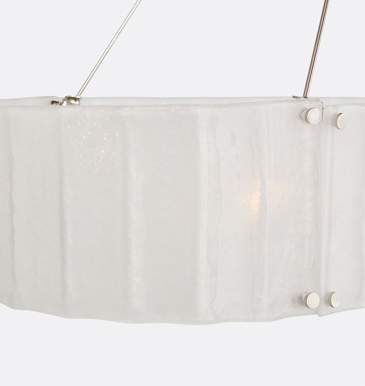 Willamette Glass Linear Chandelier 60''-Momo Lighting