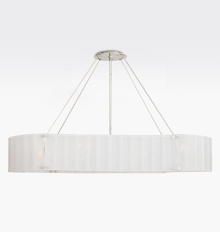 Willamette Glass Linear Chandelier 60''-Momo Lighting