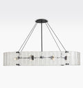Willamette Glass Linear Chandelier 60''-Momo Lighting