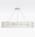 Willamette Glass Linear Chandelier 60''-Momo Lighting