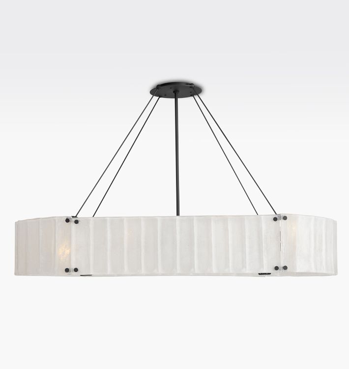 Willamette Glass Linear Chandelier 60''-Momo Lighting