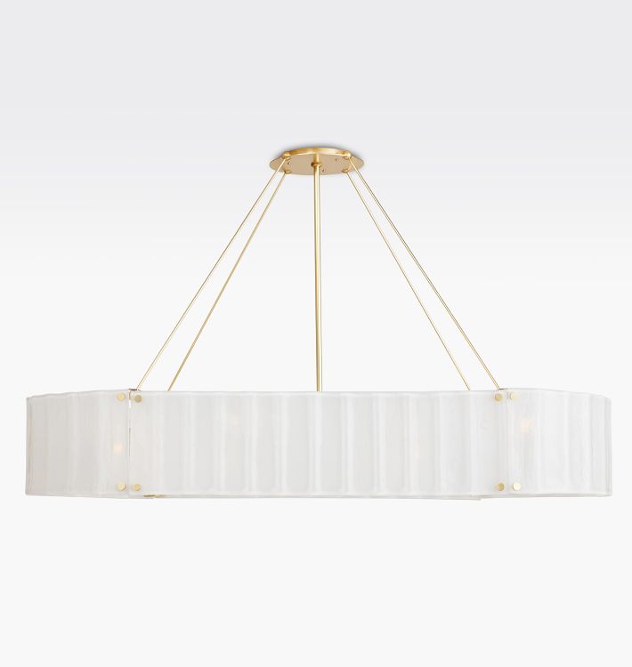 Willamette Glass Linear Chandelier 60''-Momo Lighting