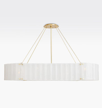 Willamette Glass Linear Chandelier 60''-Momo Lighting