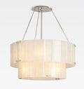 Willamette Glass Round Chandelier 2-Tier 32''-Momo Lighting