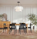 Willamette Glass Round Chandelier 2-Tier 32''-Momo Lighting