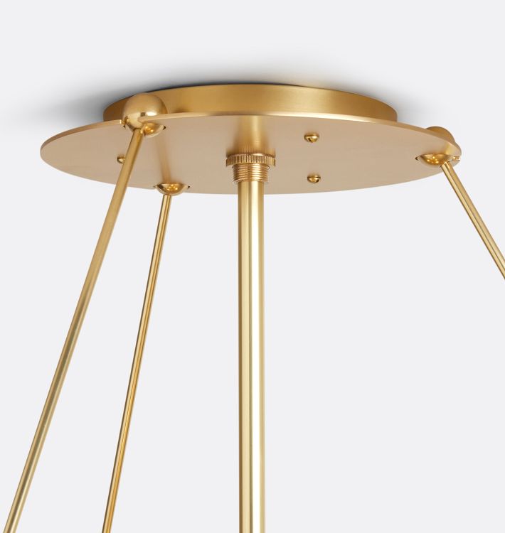 Willamette Glass Round Chandelier 2-Tier 32''-Momo Lighting