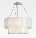 Willamette Glass Round Chandelier 2-Tier 32''-Momo Lighting