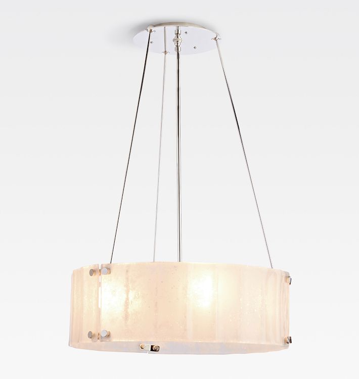 Willamette Glass Round Chandelier 24‘’-Momo Lighting