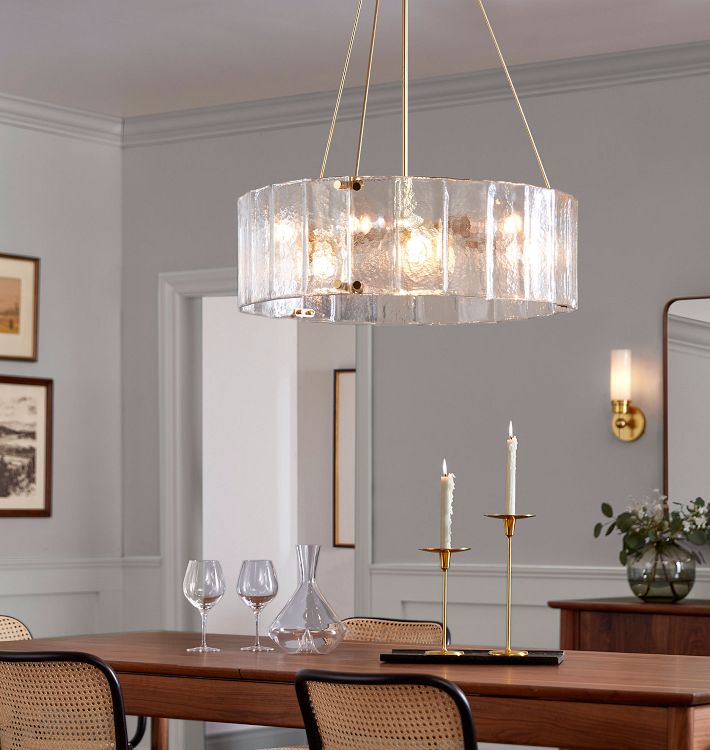 Willamette Glass Round Chandelier 24‘’-Momo Lighting