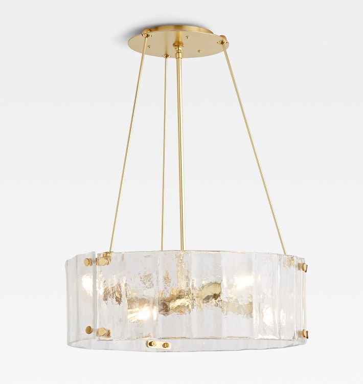 Willamette Glass Round Chandelier 24‘’-Momo Lighting