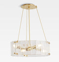 Willamette Glass Round Chandelier 24‘’-Momo Lighting