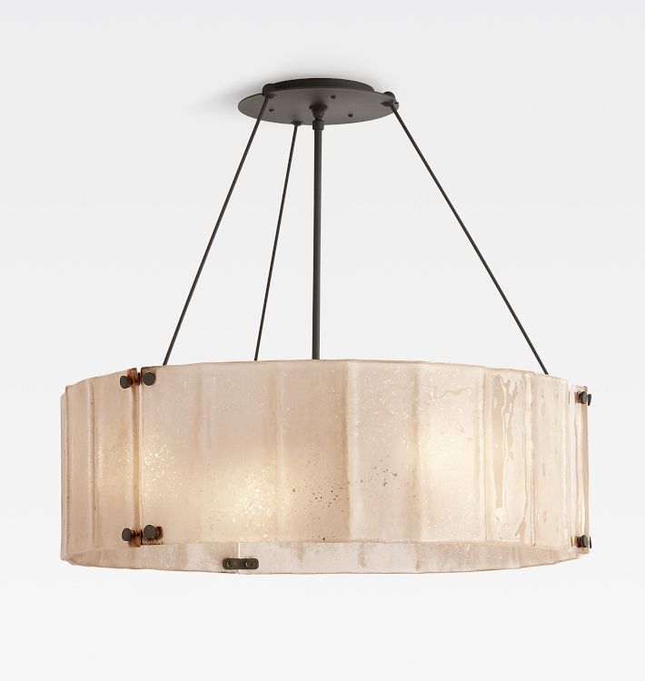 Willamette Glass Round Chandelier 32‘’-Momo Lighting