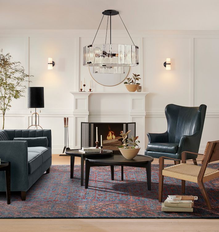 Willamette Glass Round Chandelier 32‘’-Momo Lighting