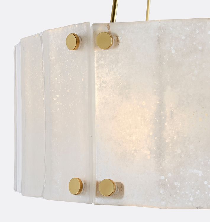 Willamette Glass Round Chandelier 32‘’-Momo Lighting