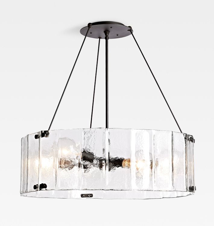 Willamette Glass Round Chandelier 32‘’-Momo Lighting