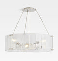 Willamette Glass Round Chandelier 32‘’-Momo Lighting