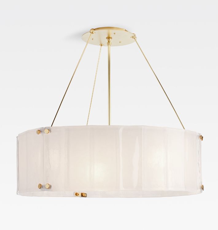 Willamette Glass Round Chandelier 32‘’-Momo Lighting