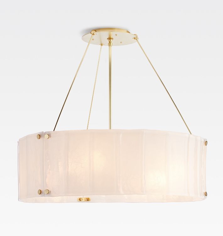 Willamette Glass Round Chandelier 32‘’-Momo Lighting