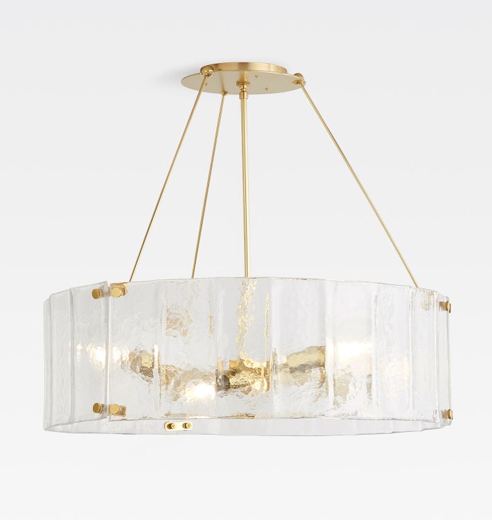 Willamette Glass Round Chandelier 32‘’-Momo Lighting