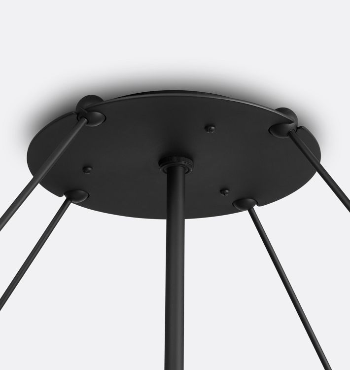 Willamette Glass Round Chandelier 48''-Momo Lighting