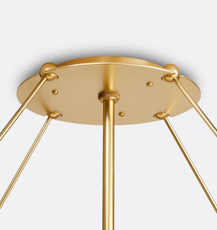 Willamette Glass Round Chandelier 48''-Momo Lighting