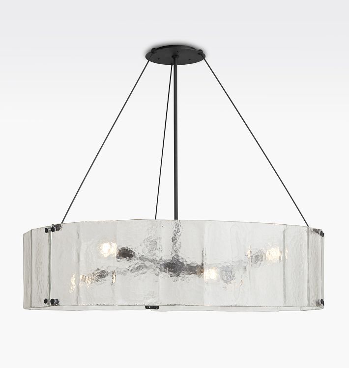 Willamette Glass Round Chandelier 48''-Momo Lighting