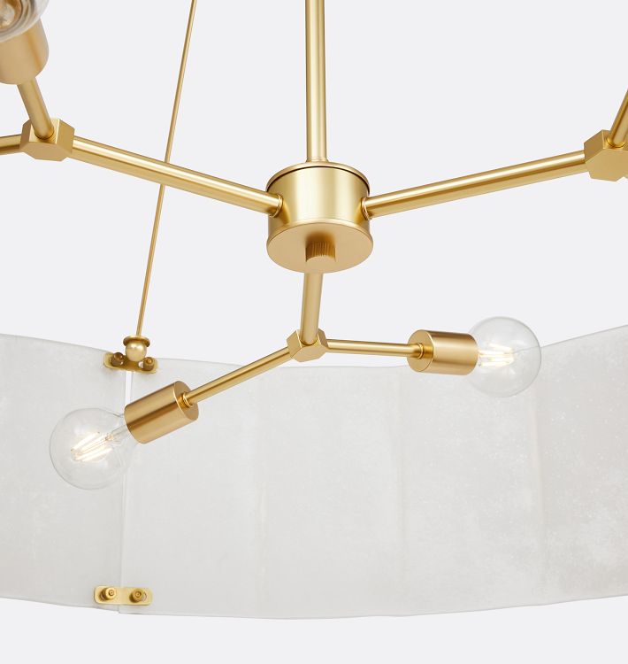 Willamette Glass Round Chandelier 48''-Momo Lighting