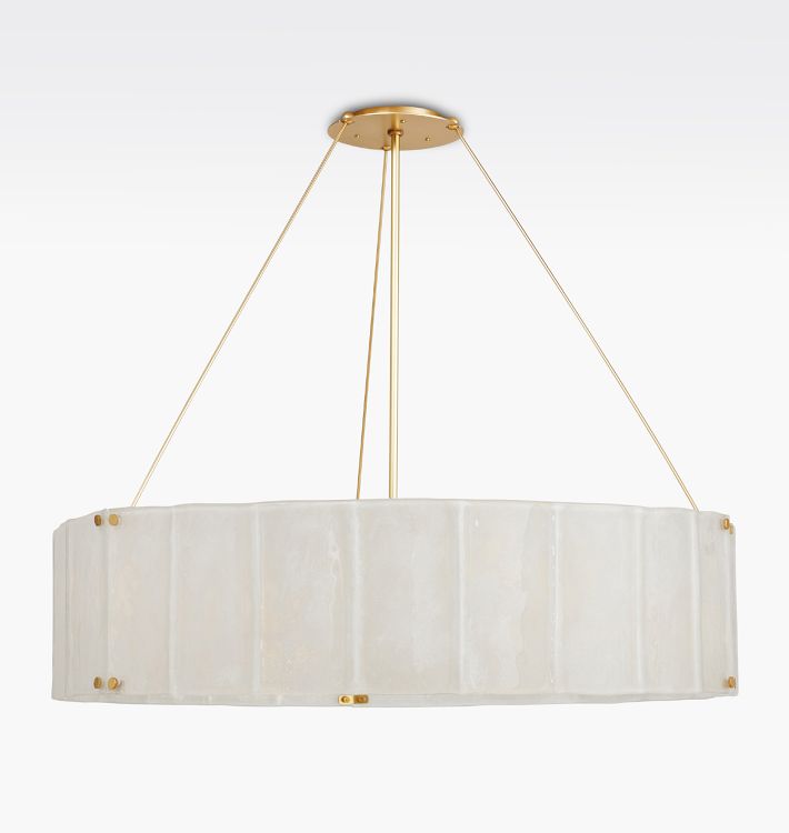 Willamette Glass Round Chandelier 48''-Momo Lighting