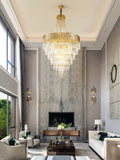 William Multi Tier Crystal Chandelier-Momo Lighting