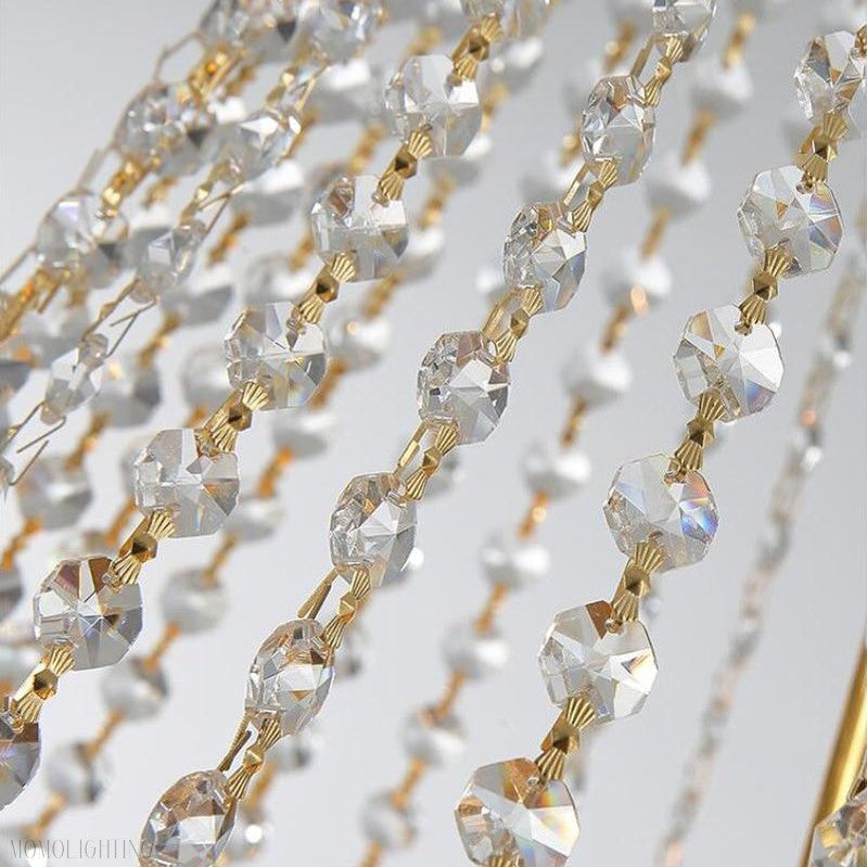 William Multi Tier Crystal Chandelier-Momo Lighting