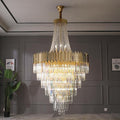 William Multi Tier Crystal Chandelier-Momo Lighting
