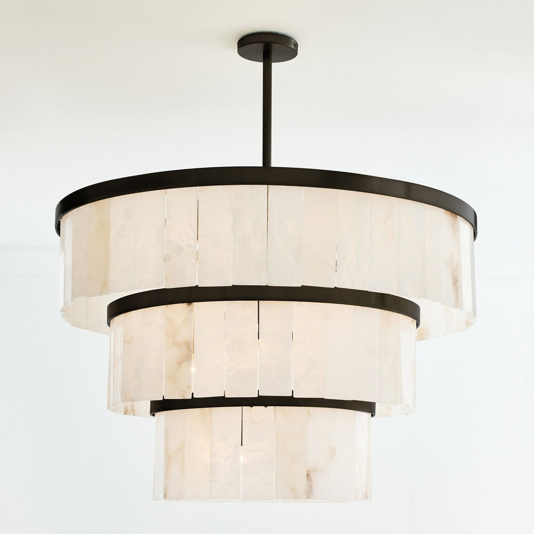 Windham Alabaster 3 Tier Chandelier-Momo Lighting