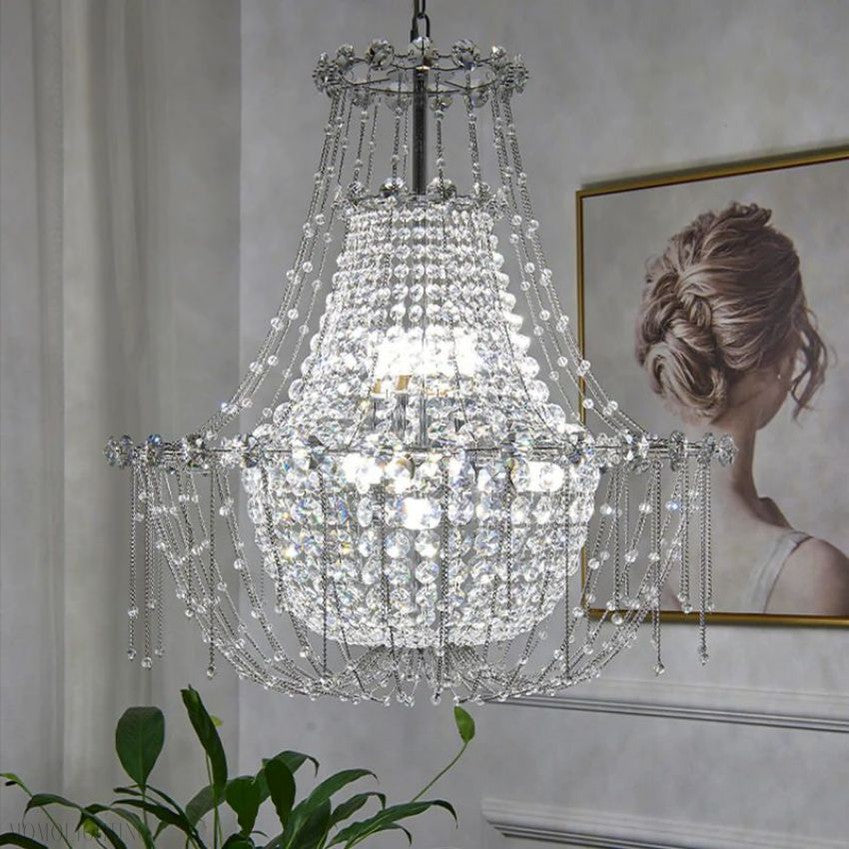 Yolanda Empire Crystal Chandelier-Momo Lighting