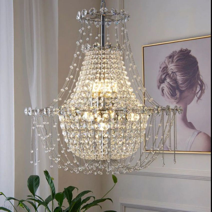 Yolanda Empire Crystal Chandelier-Momo Lighting