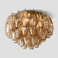 Chiaravalle Glass Round Flush Mount 17