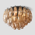 Chiaravalle Glass Round Flush Mount 17